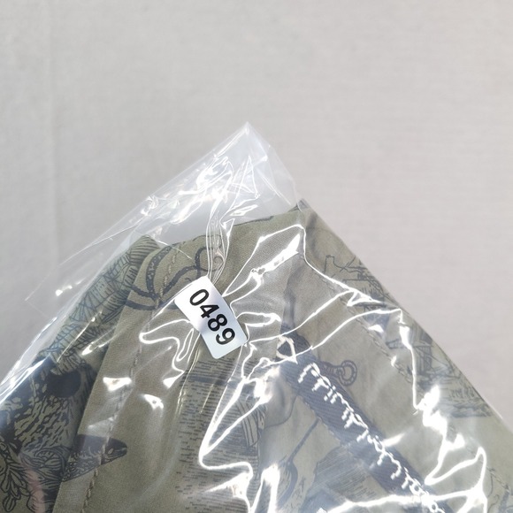 Kavu Shirt Men Small Olive Green Nautical Hootenanny All Over Print Kraken Diver - Picture 13 of 13